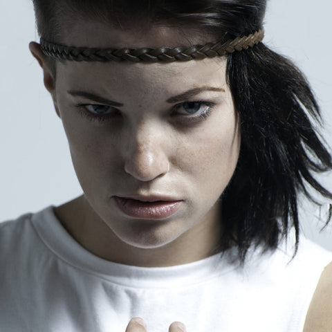 Brown Braided Headband