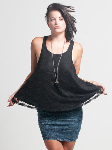 Fancy Black Tank