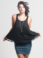 Fancy Black Tank