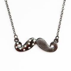 Mustache Etiquette Necklace